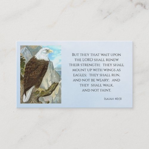 Isaiah 4031 Church Business Card