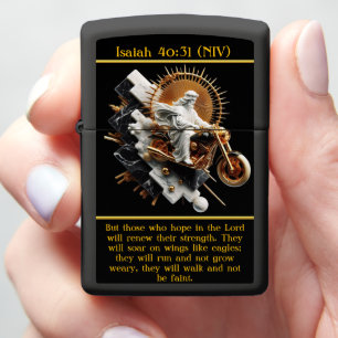 Isaiah 40:31 Divine Strength Unleashed Zippo Lighter