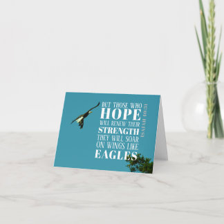 Isaiah 40:31 Eagle Folded Notecard