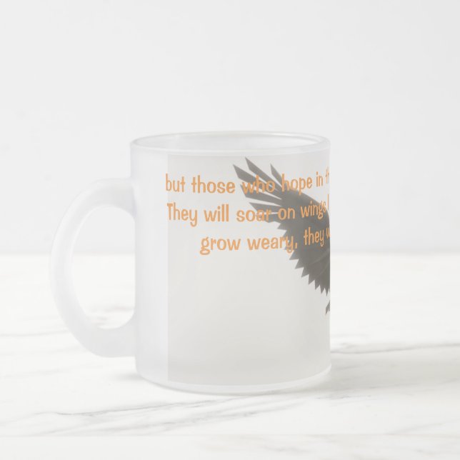 Isaiah 40 31 Frosted Eagle mug (Left)