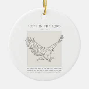 Isaiah 40:31 Hope in the Lord Ceramic Ornament