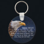 Isaiah 40:31 Keyring<br><div class="desc">Scripture verse is  a popular bible verse taken from Isaiah 40 is the perfect gift for christian friends and family. Makes a unique gift  for bible study groups,  prayer partners,   and secret pals. and Sunday school classes.</div>