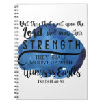 Isaiah 40:31 Kjv But They That Wait Upon The Lord Notebook at Zazzle