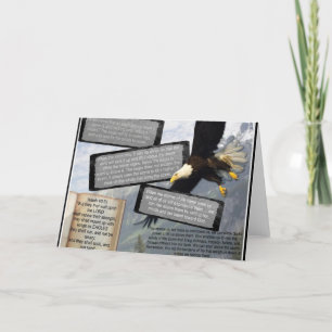 ISAIAH 40:31 MOUNT UP WITH WINGS AS EAGLES CARD