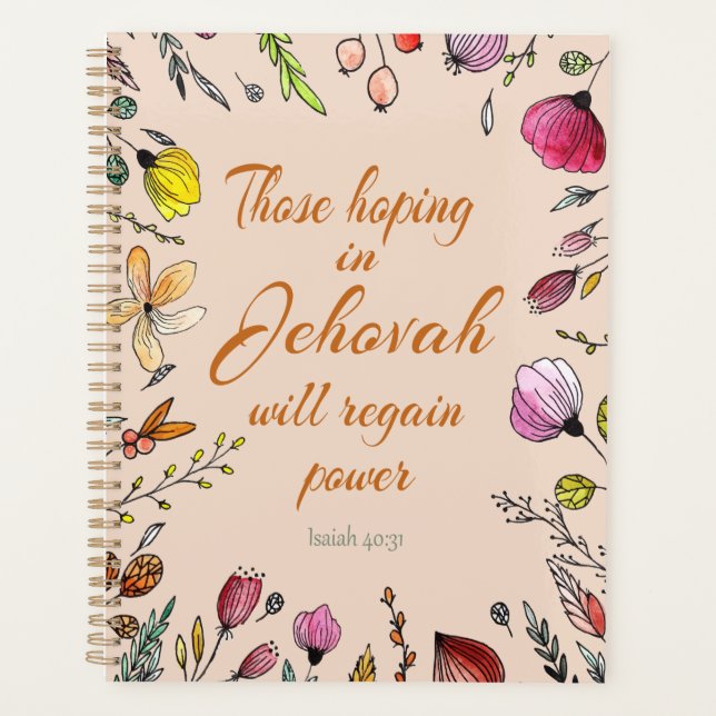 Isaiah 40:31  planner (Front)