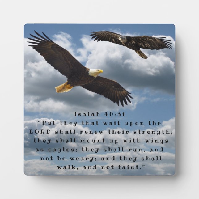 ISAIAH 40:31 PLAQUE (Front)
