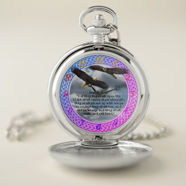 ISAIAH 40:31 POCKET WATCH (Inside)