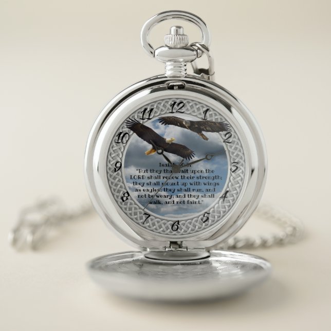 ISAIAH 40:31 POCKET WATCH (Inside)