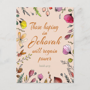 Isaiah 40:31 postcard