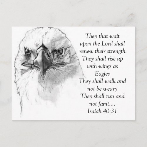 Isaiah 4031 postcard