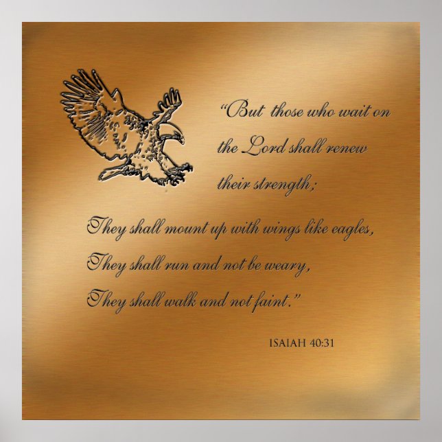 Isaiah 40:31 Poster (Front)