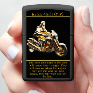 Isaiah 40:31 Ride in Faith Zippo Lighter