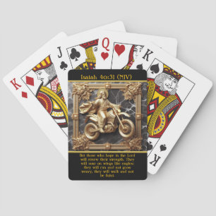 Isaiah 40:31 Ride Through Challenges AI Art Poker Cards