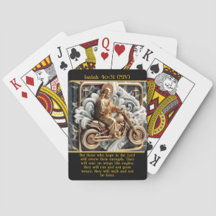 Isaiah 40:31 Ride Through Life AI Art Poker Cards