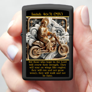 Isaiah 40:31 Ride Through Life AI Art Zippo Lighter