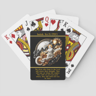 Isaiah 40:31 Ride with Purpose AI Art Poker Cards