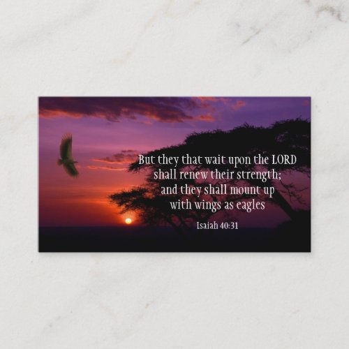 Isaiah 40:31 Scripture CARDS Business Card