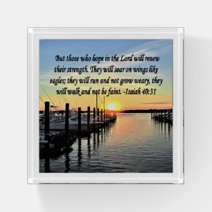 ISAIAH 40:31 SCRIPTURE VERSE PAPERWEIGHT
