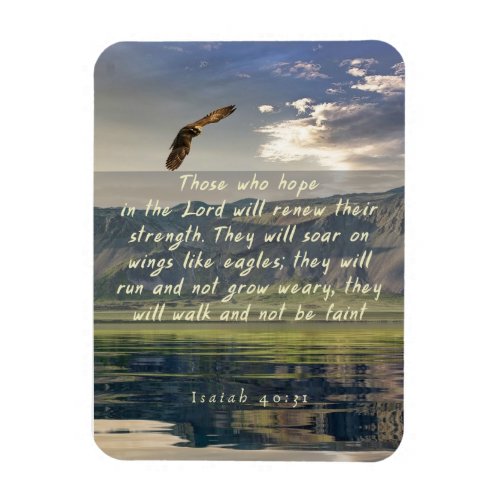 Isaiah 4031 Soar on wings like eagles magnet