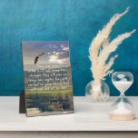 Isaiah 40:31 Soar on wings like eagles plaque<br><div class="desc">An inspirational plaque featuring a landscape with soaring eagle and the uplifting words of Isaiah 40:31- "Those who hope in the Lord will renew their strength. They will soar on wings like eagles; they will run and not grow weary,  they will walk and not be faint."</div>