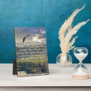 Isaiah 40:31 Soar on wings like eagles plaque