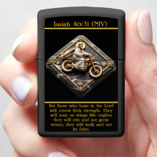 Isaiah 40:31 Strength for the Journey AI Art Zippo Lighter