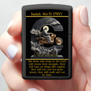 Isaiah 40:31 Strength in Motion AI Art Zippo Lighter