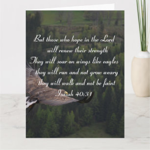 Isaiah 40:31 - They Will Soar On Wings Like Eagle Card