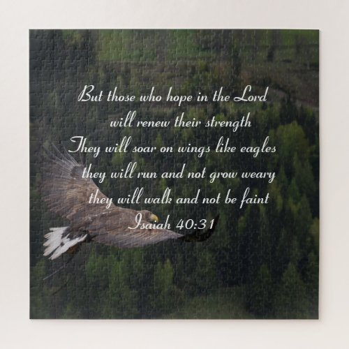 Isaiah 4031 _ They Will Soar On Wings Like Eagle  Jigsaw Puzzle