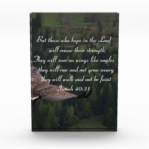 Isaiah 4031 _ They Will Soar On Wings Like Eagle Photo Block