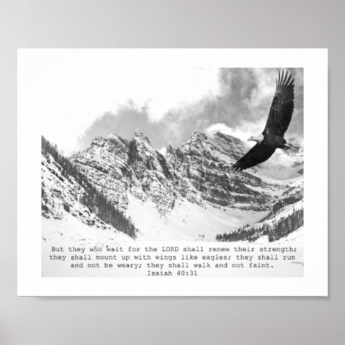Isaiah 4031 Those Who Trust In The Lord Eagle Poster