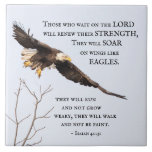 Isaiah 40:31 Those Who Wait On The Lord, Bible Ceramic Tile at Zazzle