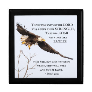 Isaiah 40:31 Those who wait on the Lord, Bible Gift Box