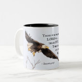 Isaiah 40:31 Those who wait on the Lord, Bible Two-Tone Coffee Mug (Front Left)
