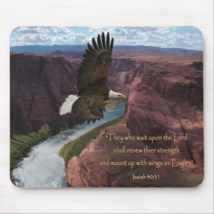 Isaiah 40:31 Wings as Eagles Mouse Pad