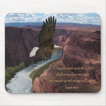 Isaiah 40:31 Wings As Eagles Mouse Pad by RanchLady at Zazzle