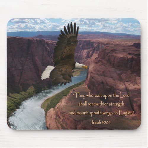 Isaiah 4031 Wings as Eagles Mouse Pad