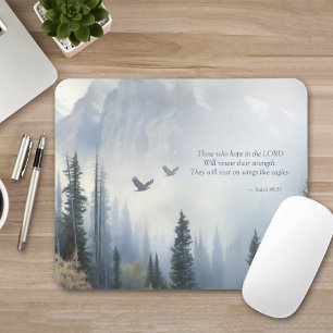 Isaiah 40:31 Wings Like Eagles Scripture Mousepad