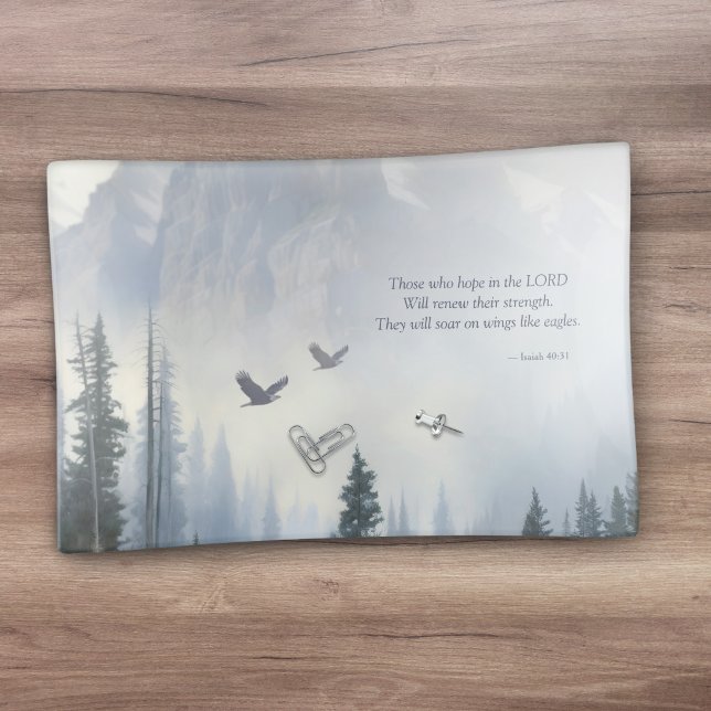 Isaiah 40:31  Wings Like Eagles Trinket Tray (Creator Uploaded)