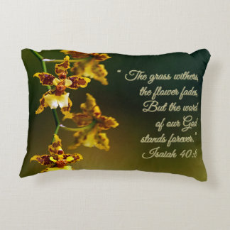 Isaiah 40:8 Inspirational Accent Pillow