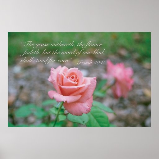 Isaiah 40:8 poster | Zazzle