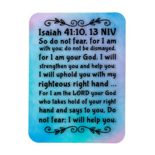Isaiah 41:10; 13 Bible Verse Magnet