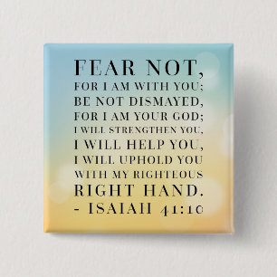 Isaiah 41:10 Bible Quote Button