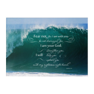 Isaiah 41 10 Bible Verse Acrylic Wall Art