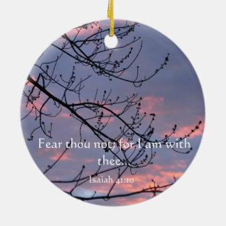 Isaiah 41:10 Bible Verse Ceramic Ornament