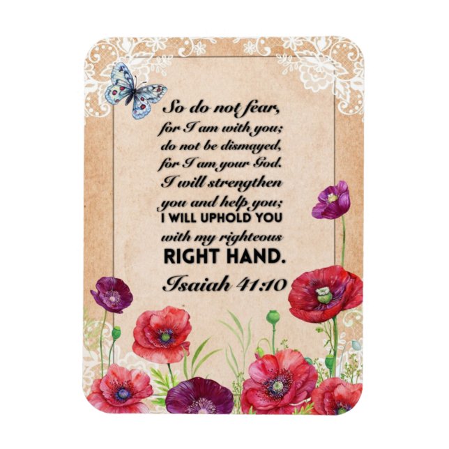 Isaiah 41:10 Bible Verse Magnet (Vertical)