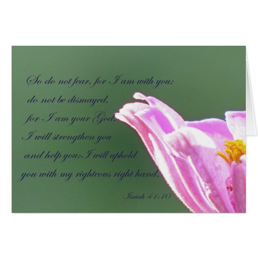 Isaiah 41:10 cards (Front Horizontal)