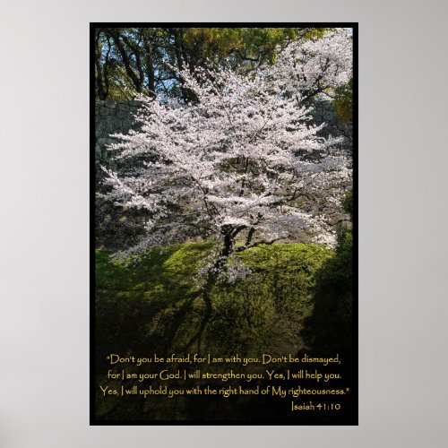 Isaiah 4110 Christian Bible Verse Poster