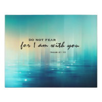 Isaiah 41:10 Do Not Fear Bible Verse Blue Abstract