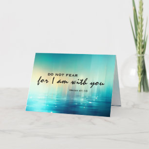 Isaiah 41:10 Do Not Fear Bible Verse Christian Card